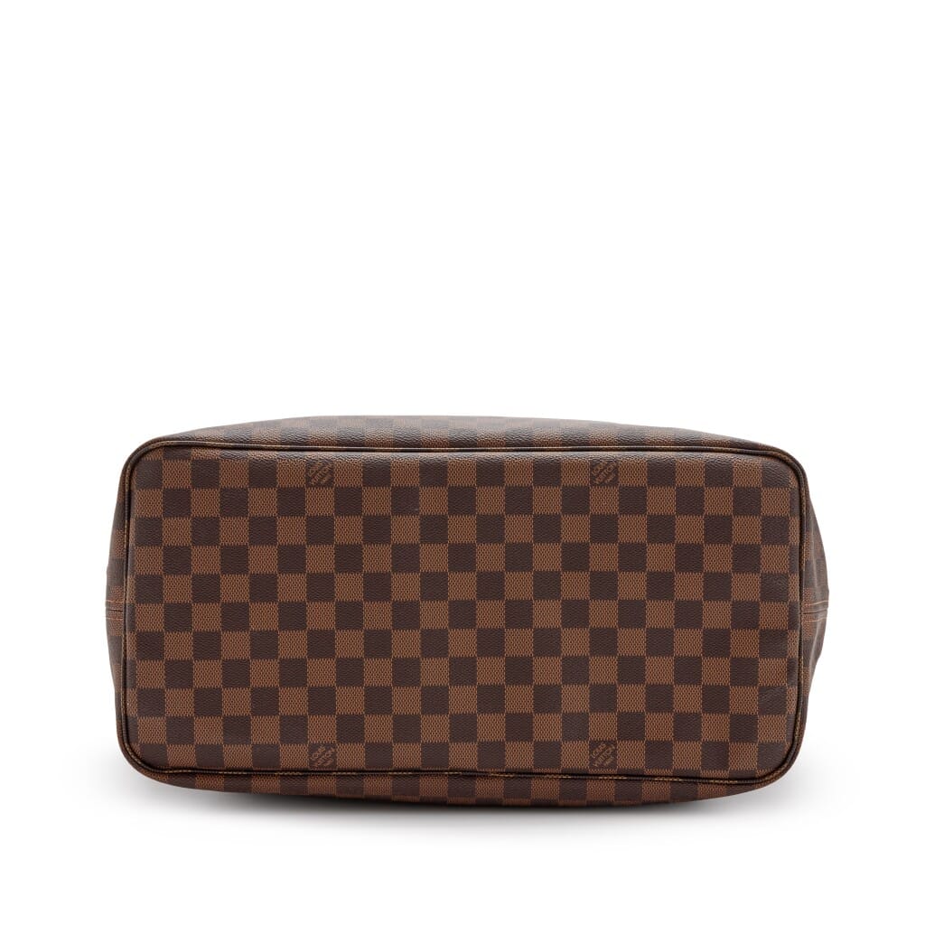 Ebene Damier Canvas Neverfull GM Goldtone Hardware, 2021-2022