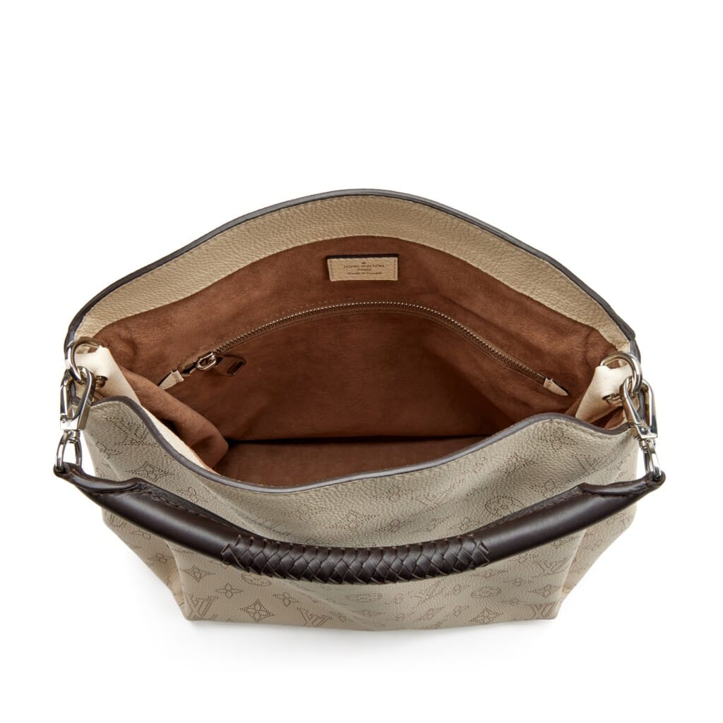 Ivory Perforated Monogram Mahina Leather Babylone Silver Hardware, 2015