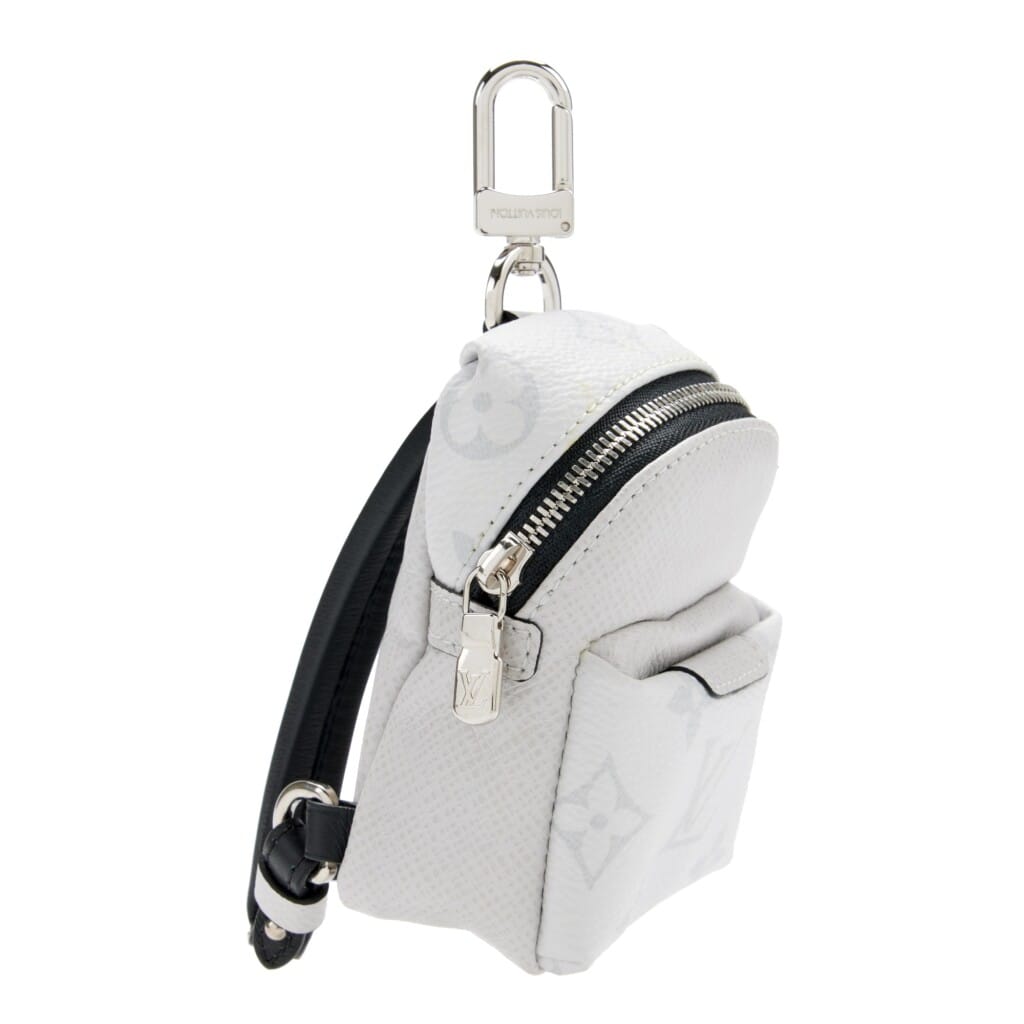 Antarctica Grey Taïga and Monogram Coated Canvas Discovery Backpack Charm Silver Hardware, 2020