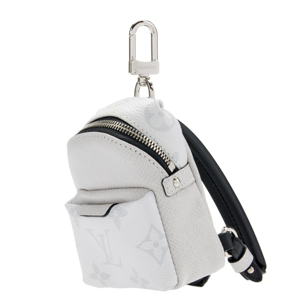 Antarctica Grey Taïga and Monogram Coated Canvas Discovery Backpack Charm Silver Hardware, 2020