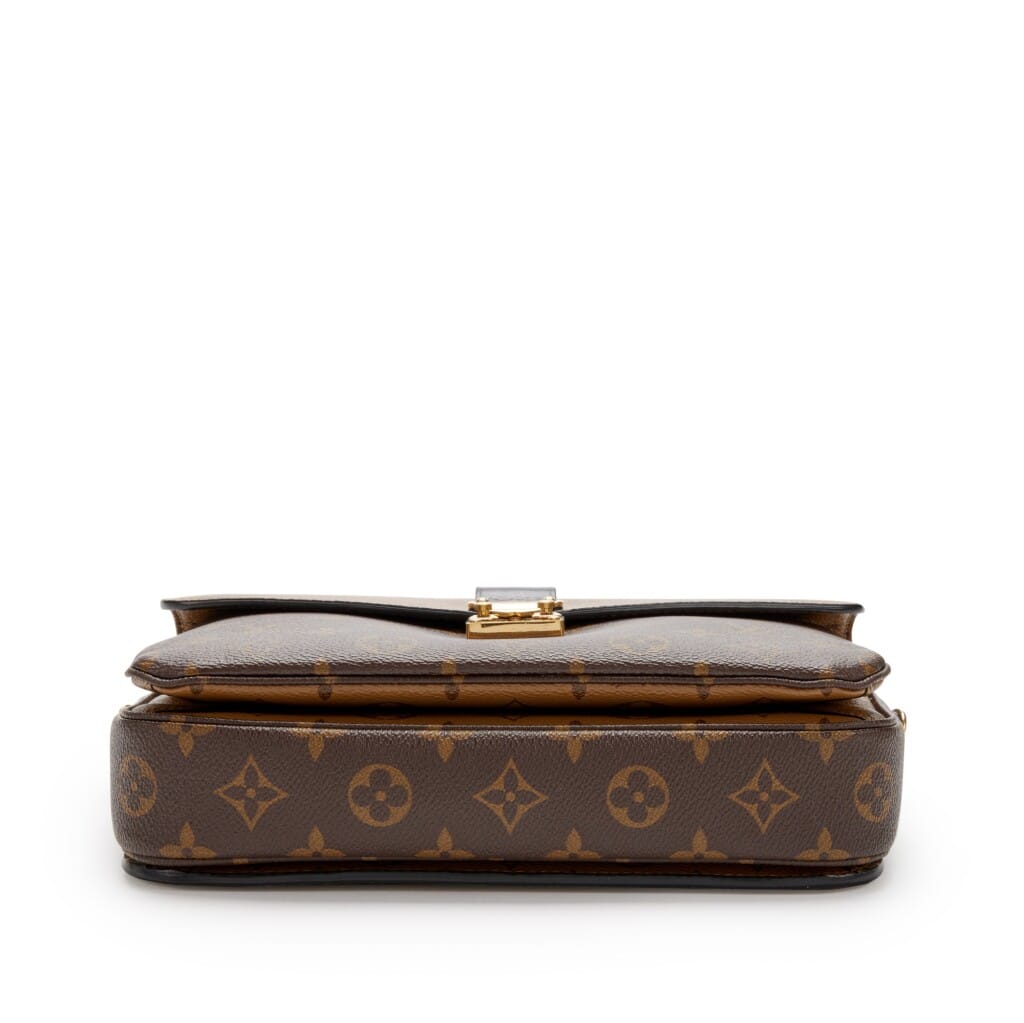 Brown Monogram Reverse Coated Canvas Pochette Métis Gold Hardware, 2020