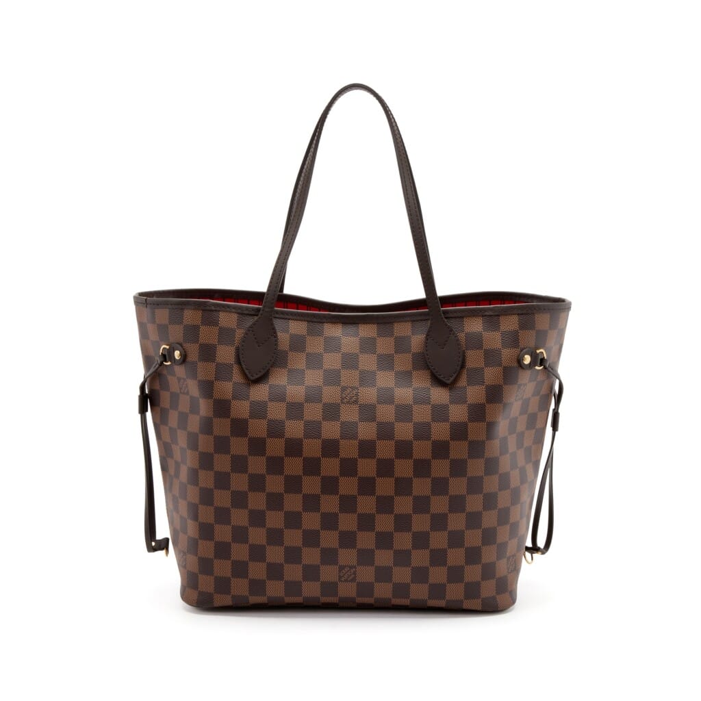 Brown Damier Ebene Coated Canvas Neverfull MM Gold Hardware, 2019