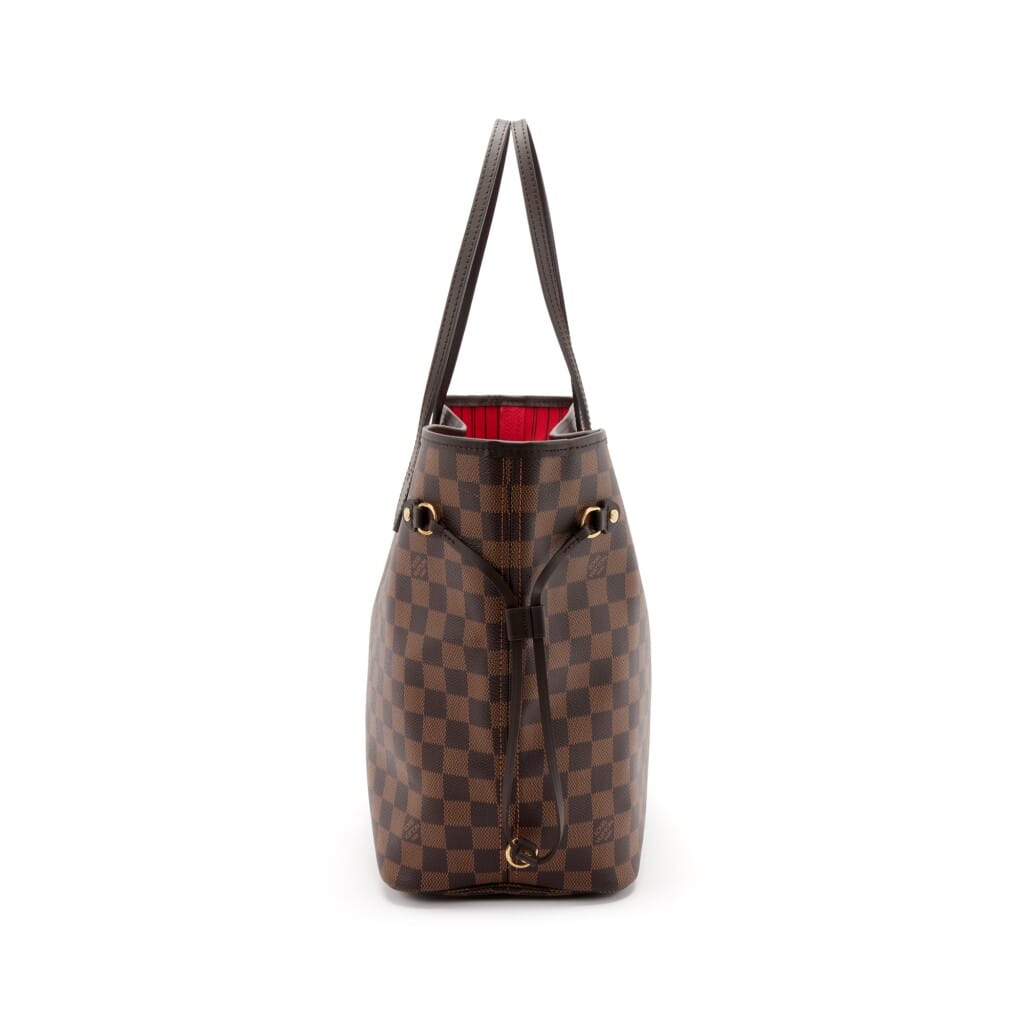 Brown Damier Ebene Coated Canvas Neverfull MM Gold Hardware, 2019