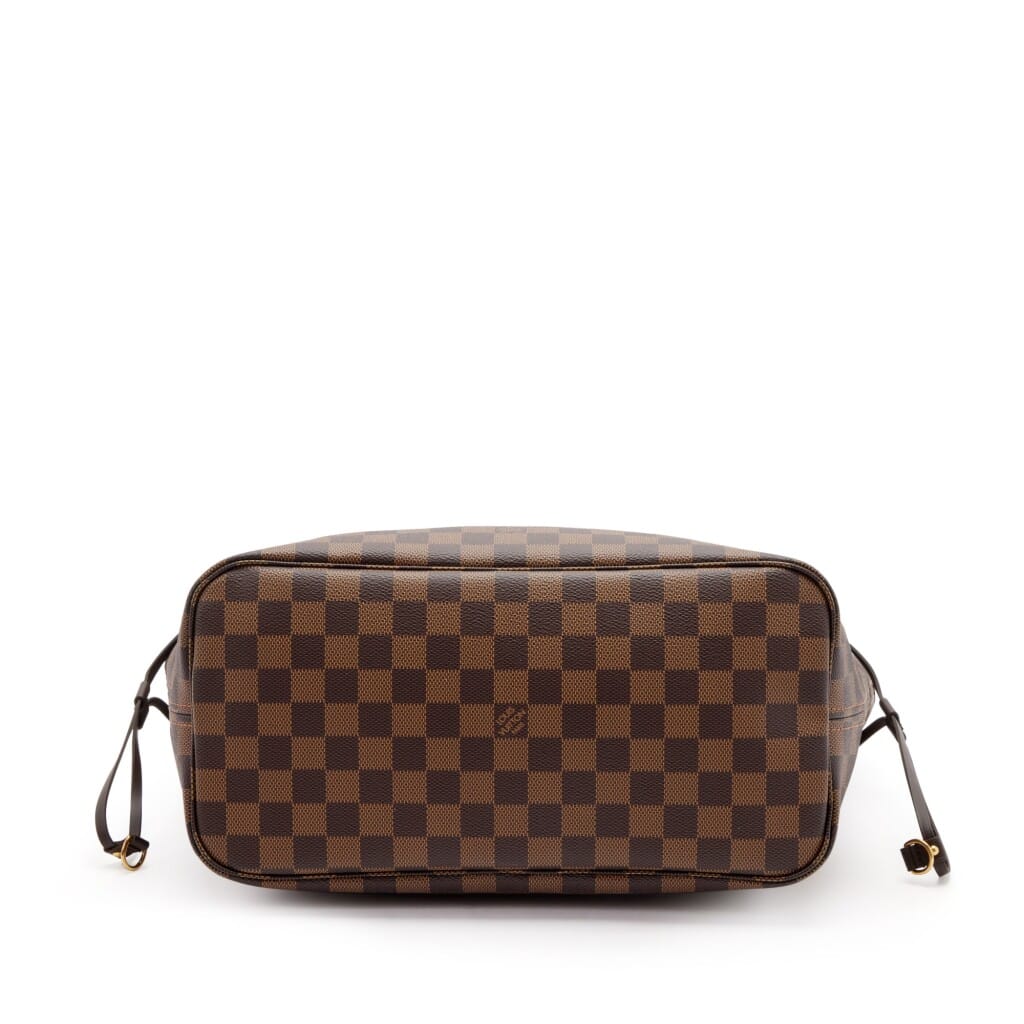 Brown Damier Ebene Coated Canvas Neverfull MM Gold Hardware, 2019