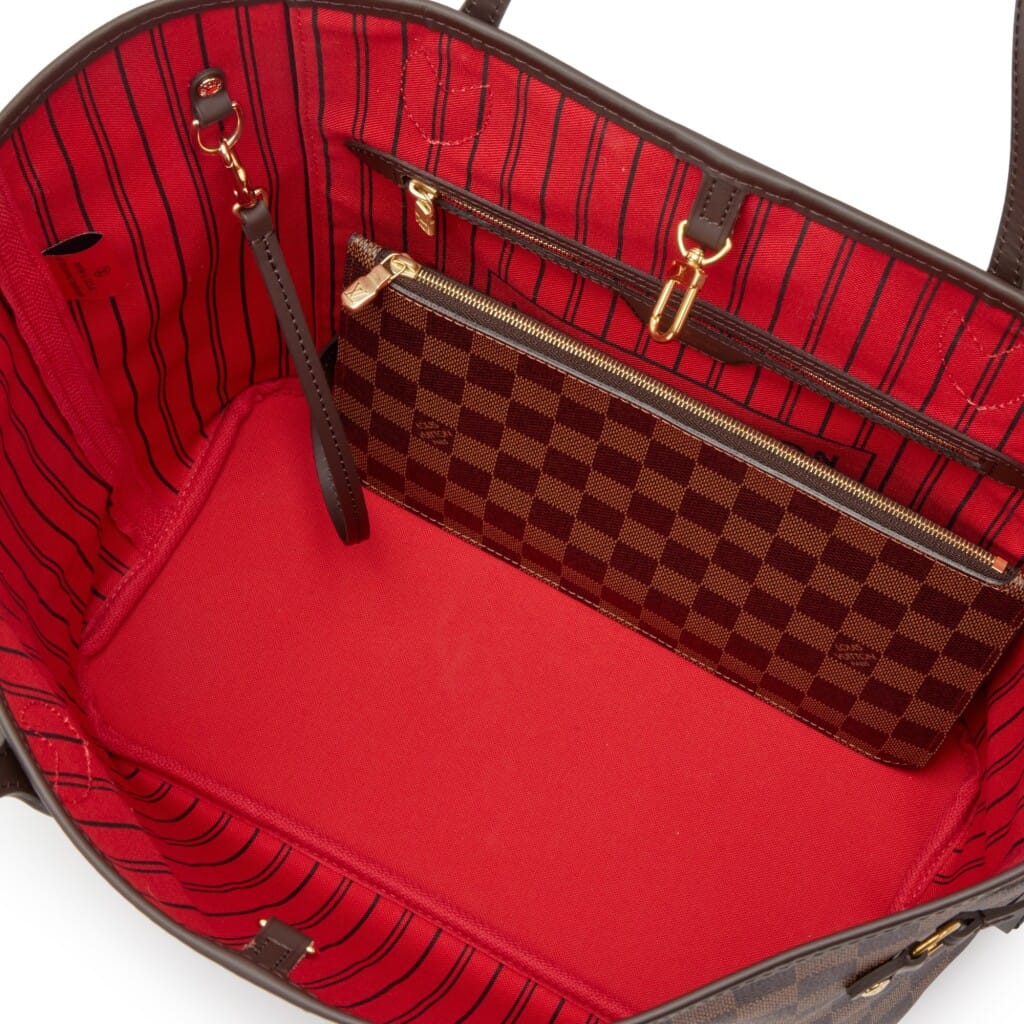 Brown Damier Ebene Coated Canvas Neverfull MM Gold Hardware, 2019