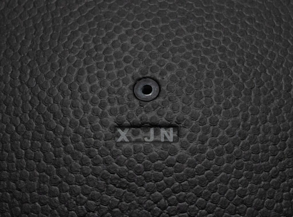 Silver and Black Rubber Basketball and Black Calfskin Net Silver Hardware, 2019