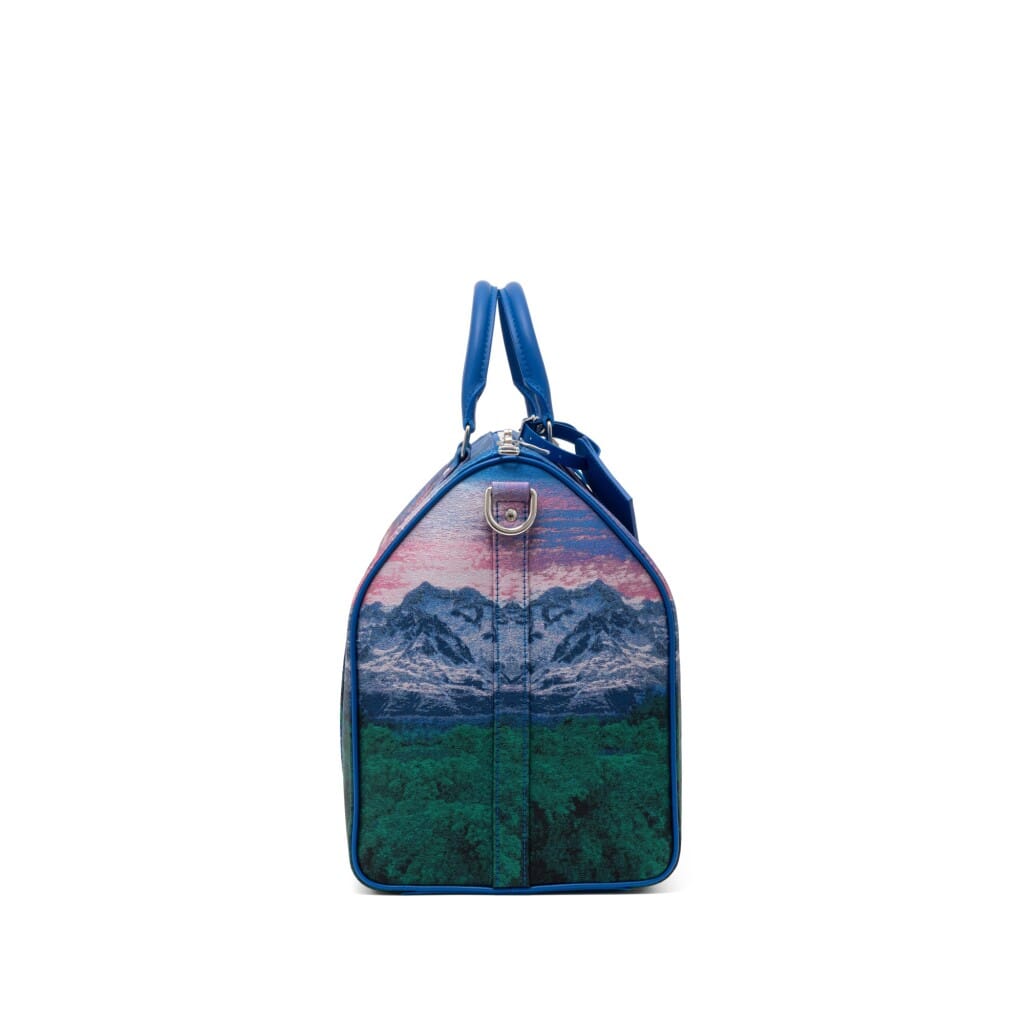 Virgil Abloh Multicolor Jacquard Polyester Landscape Keepall 50 Bandoulière Silver Hardware, 2022