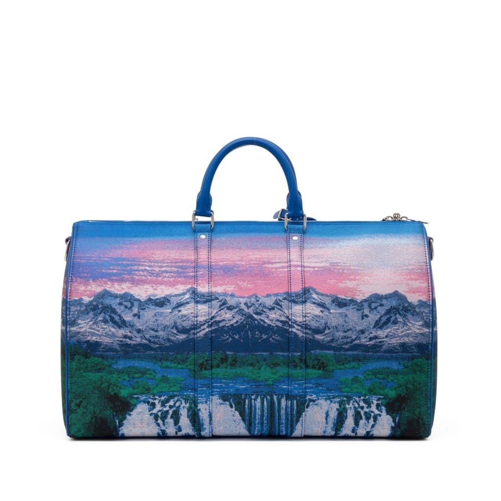 Virgil Abloh Multicolor Jacquard Polyester Landscape Keepall 50 Bandoulière Silver Hardware, 2022