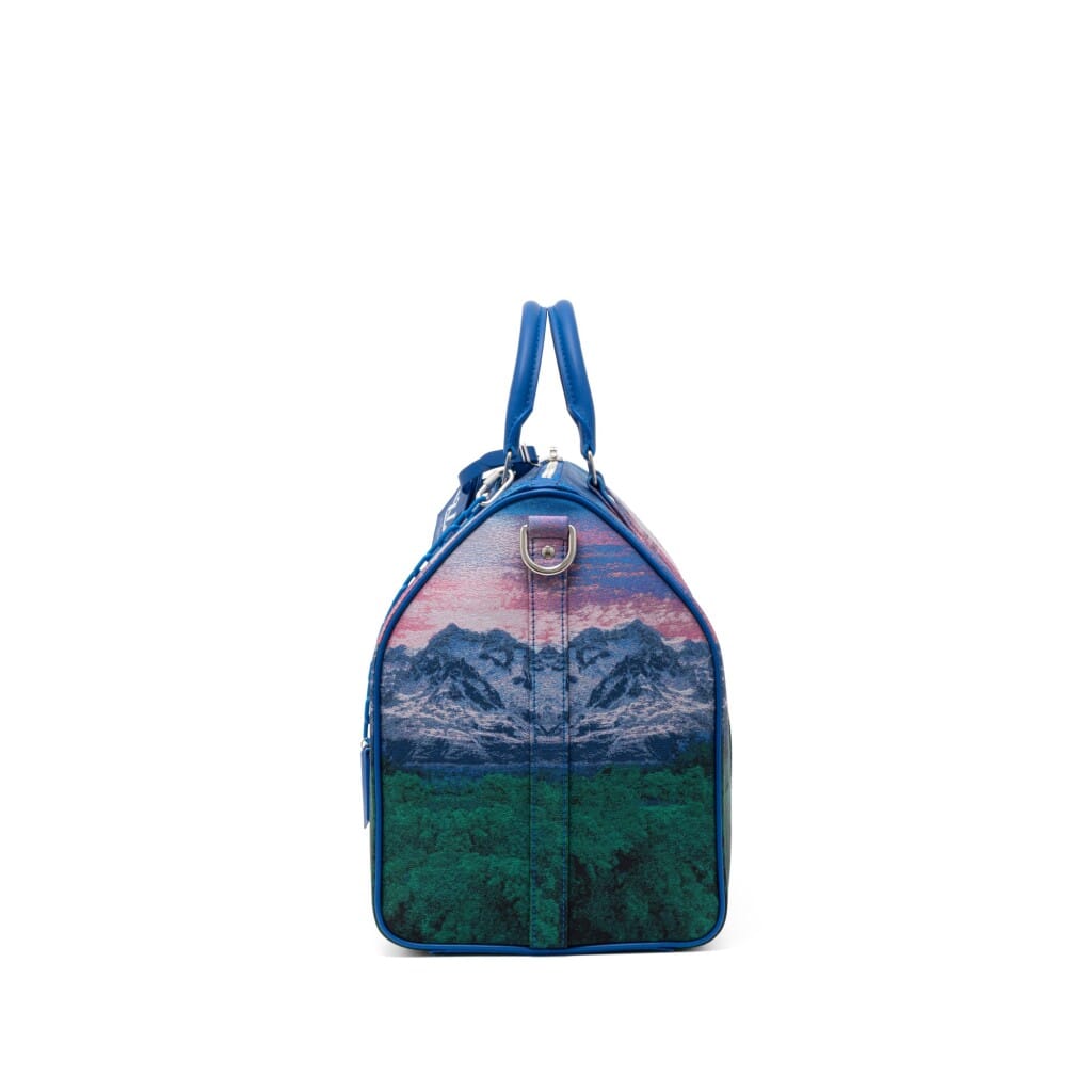 Virgil Abloh Multicolor Jacquard Polyester Landscape Keepall 50 Bandoulière Silver Hardware, 2022