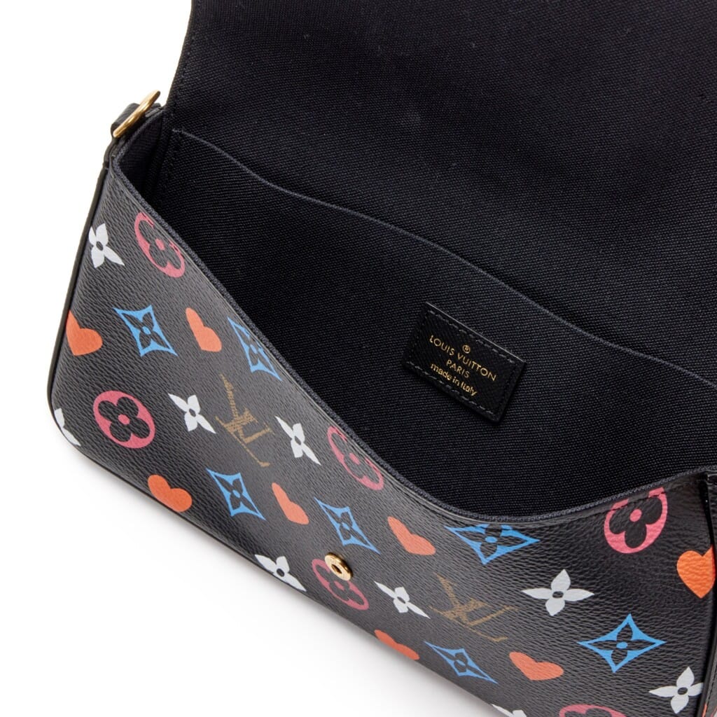 Black Multicolor Monogram Coated Canvas Game On Félicie Pochette Gold Hardware, 2020