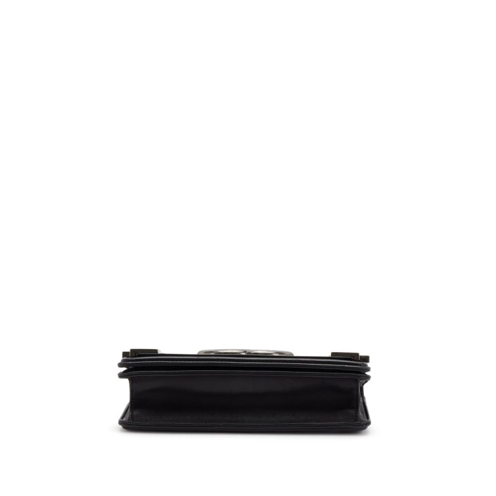 Black Quilted Lambskin and Plexiglass Lego Brick Ruthenium Hardware, 2013-2014