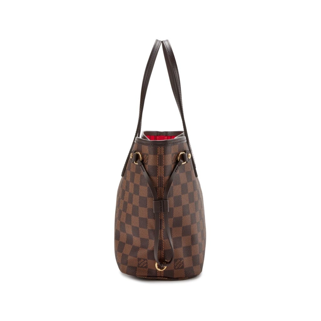 Brown Damier Ebene Coated Canvas Neverfull PM Gold Hardware, 2021