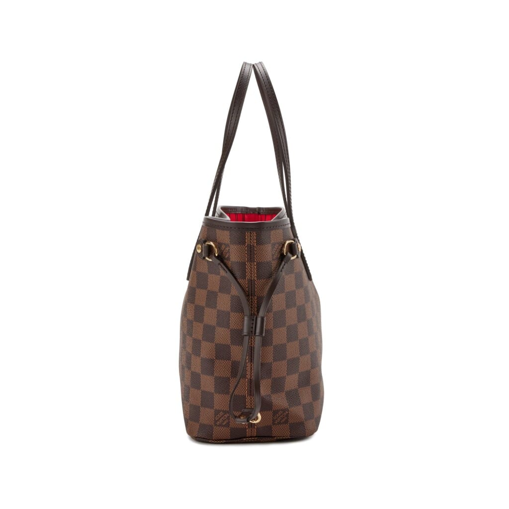 Brown Damier Ebene Coated Canvas Neverfull PM Gold Hardware, 2021