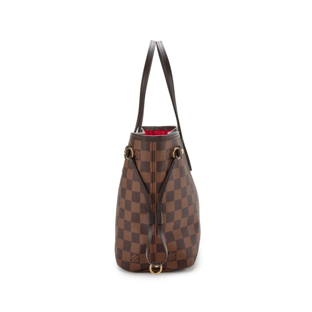 Brown Damier Ebene Coated Canvas Neverfull PM Gold Hardware, 2021