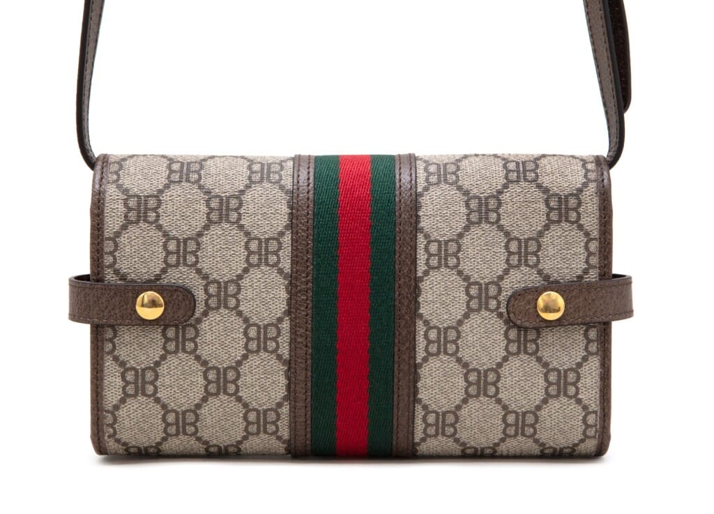 Beige Monogram Coated Canvas Hacker Mini Bag Gold Hardware, 2021
