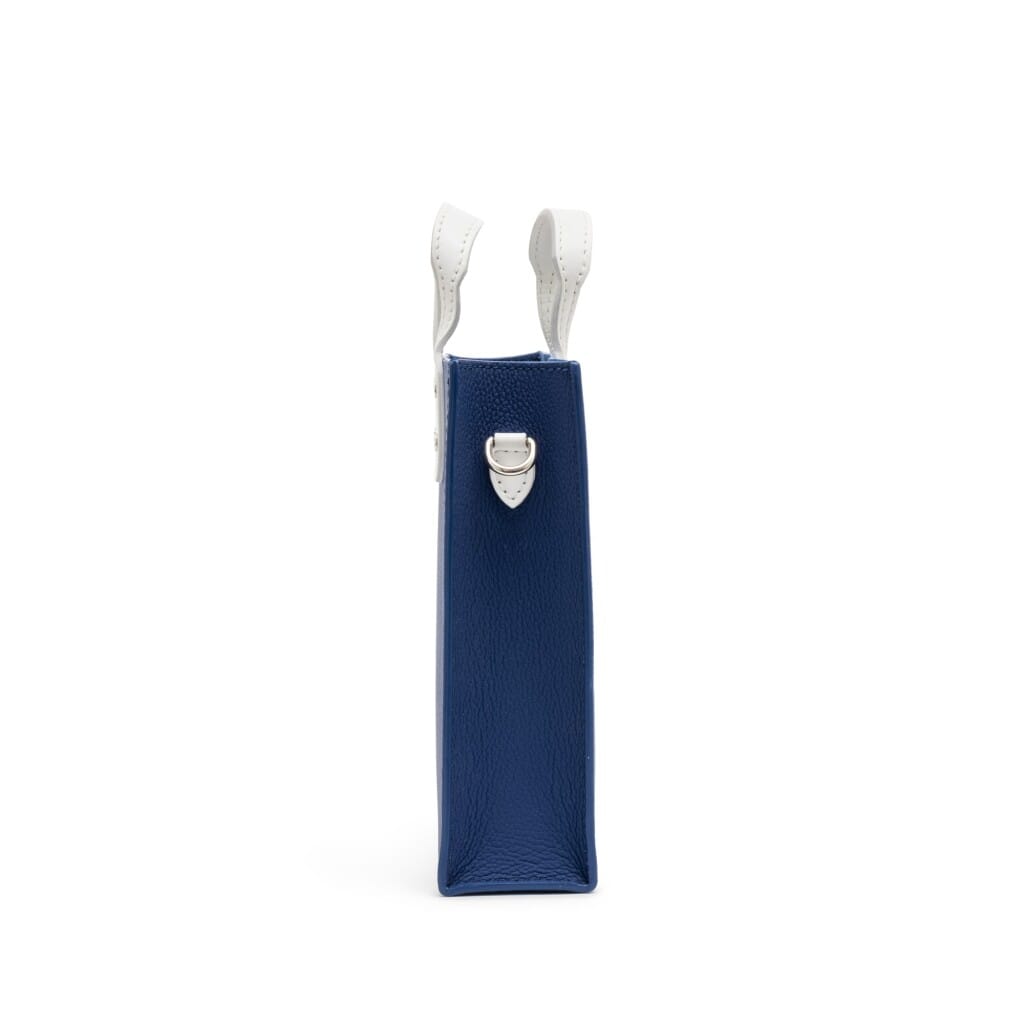 Virgil Abloh Blue Cowhide Everyday LV Sac Plat XS Silver Hardware, 2021