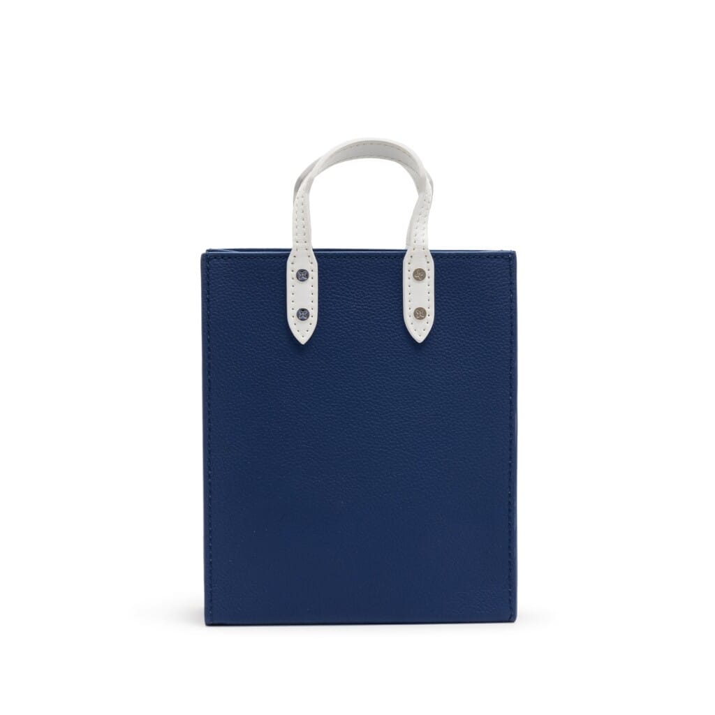 Virgil Abloh Blue Cowhide Everyday LV Sac Plat XS Silver Hardware, 2021