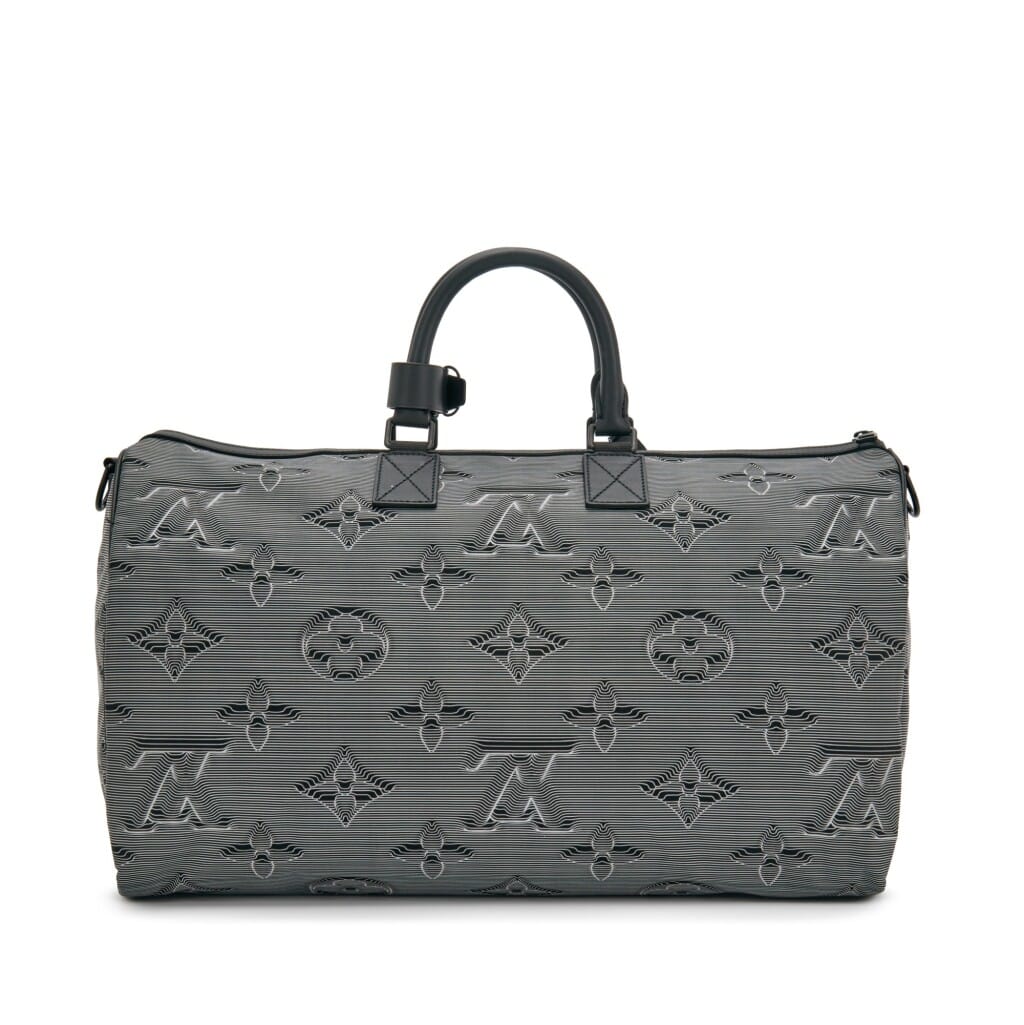 Virgil Abloh Multicolor Monogram 3D Nylon 2054 Reversible Keepall Bandoulière 50, 2019