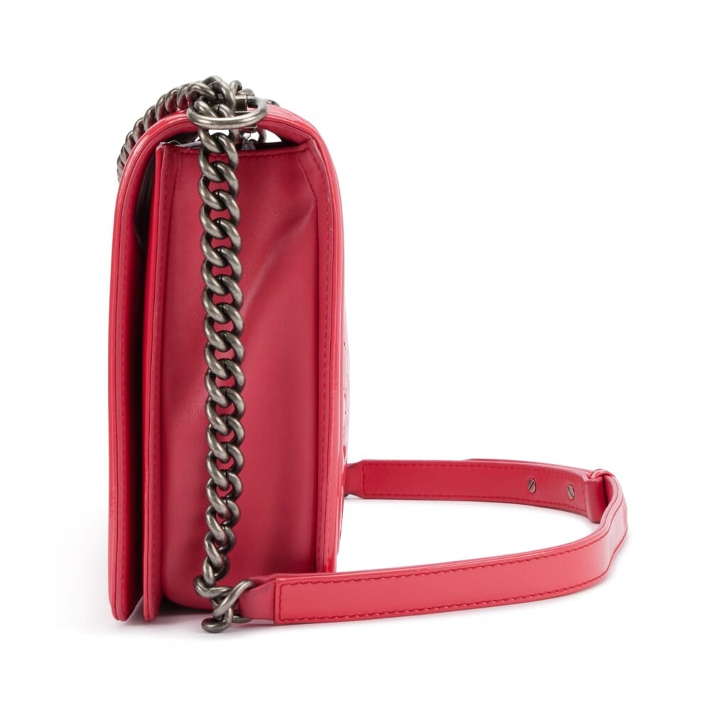 Pink Quilted Patent Leather Large Boy Bag Ruthenium Hardware, 2012-2013