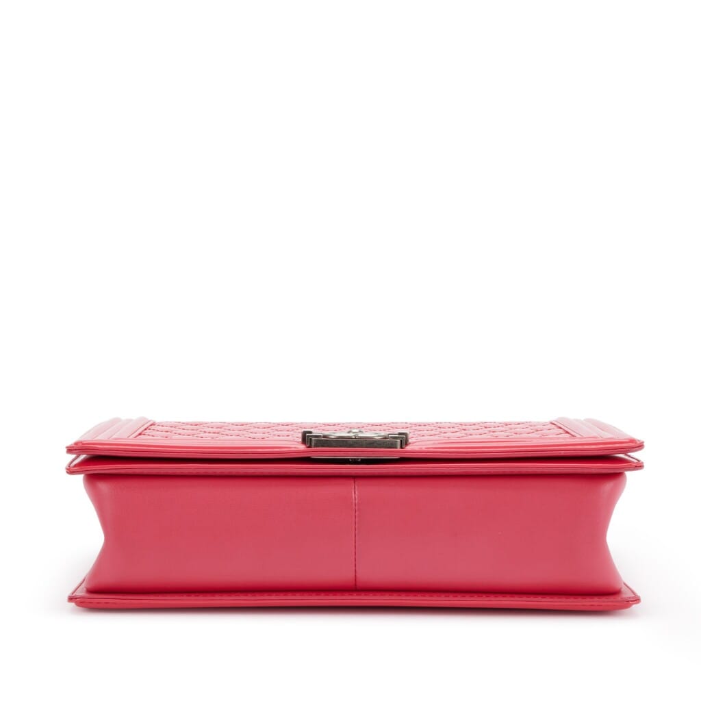 Pink Quilted Patent Leather Large Boy Bag Ruthenium Hardware, 2012-2013