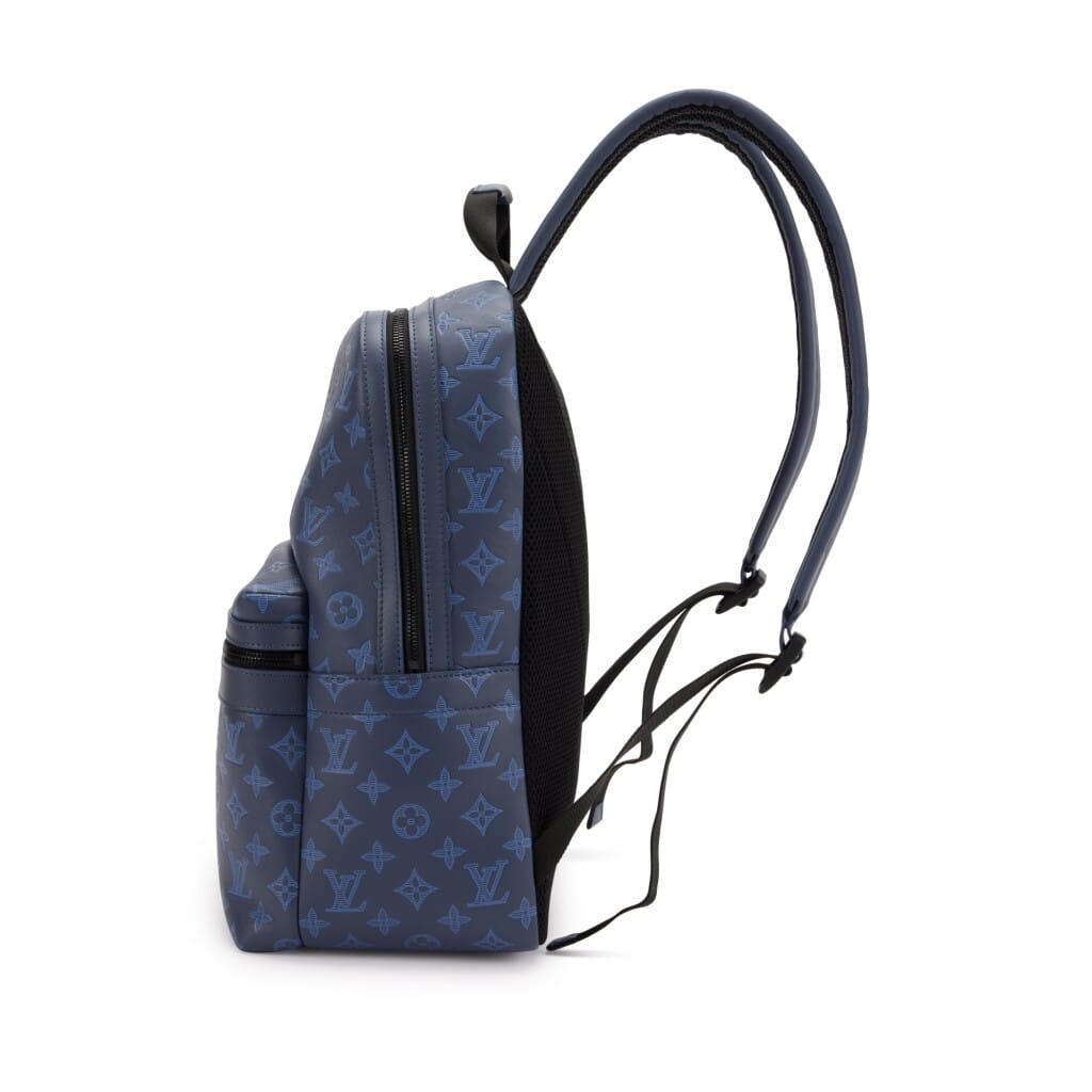Navy Monogram Shadow Leather Sprinter Backpack Black Hardware, 2021-2022