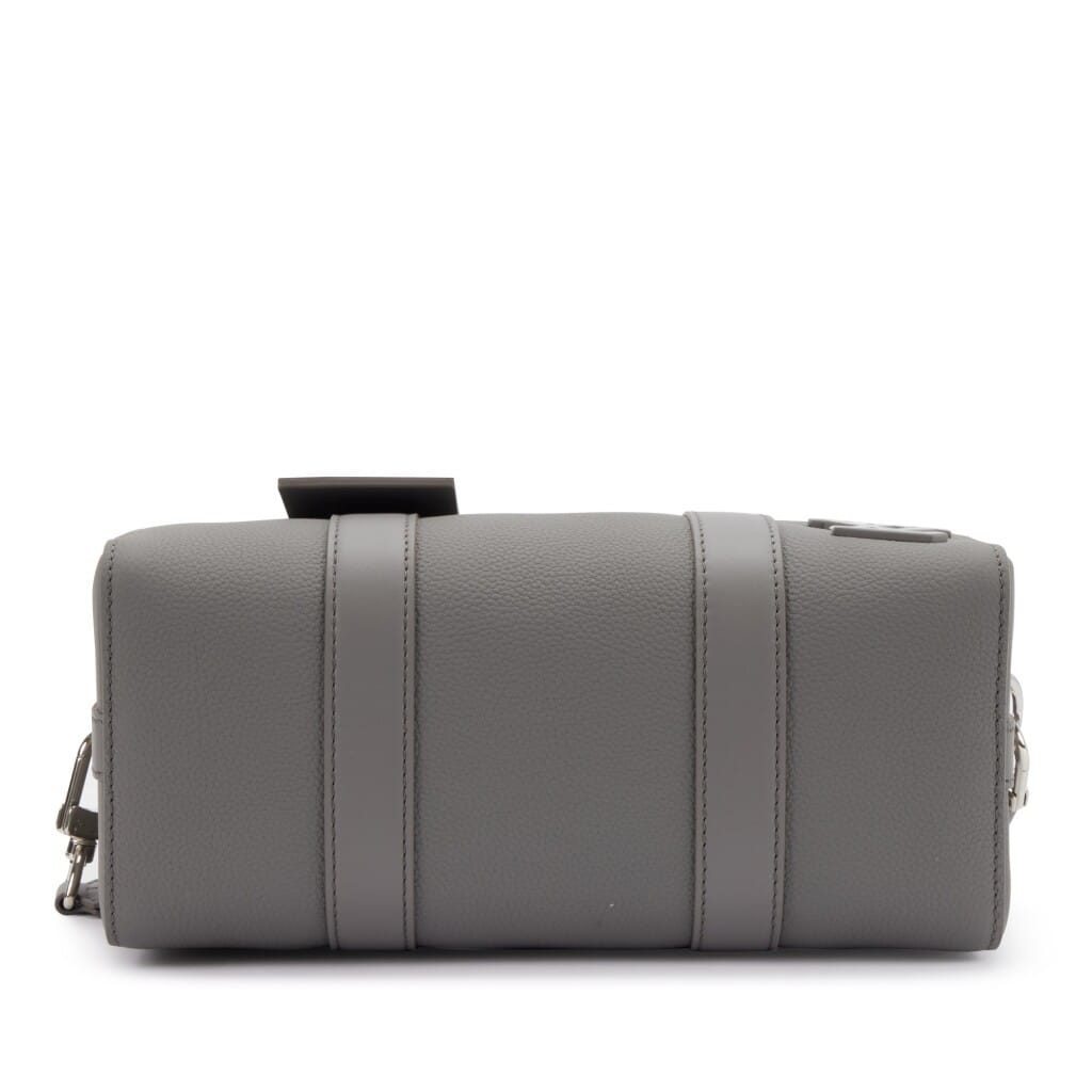 Virgil Abloh Gray Aerogram Leather City Keepall Silver Hardware, 2021-2022
