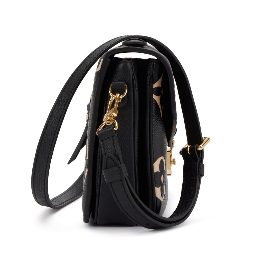 Black and Beige Giant Monogram Empreinte Pochette Métis Gold Hardware, 2021