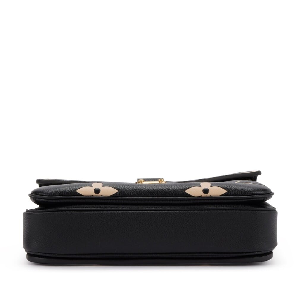 Black and Beige Giant Monogram Empreinte Pochette Métis Gold Hardware, 2021