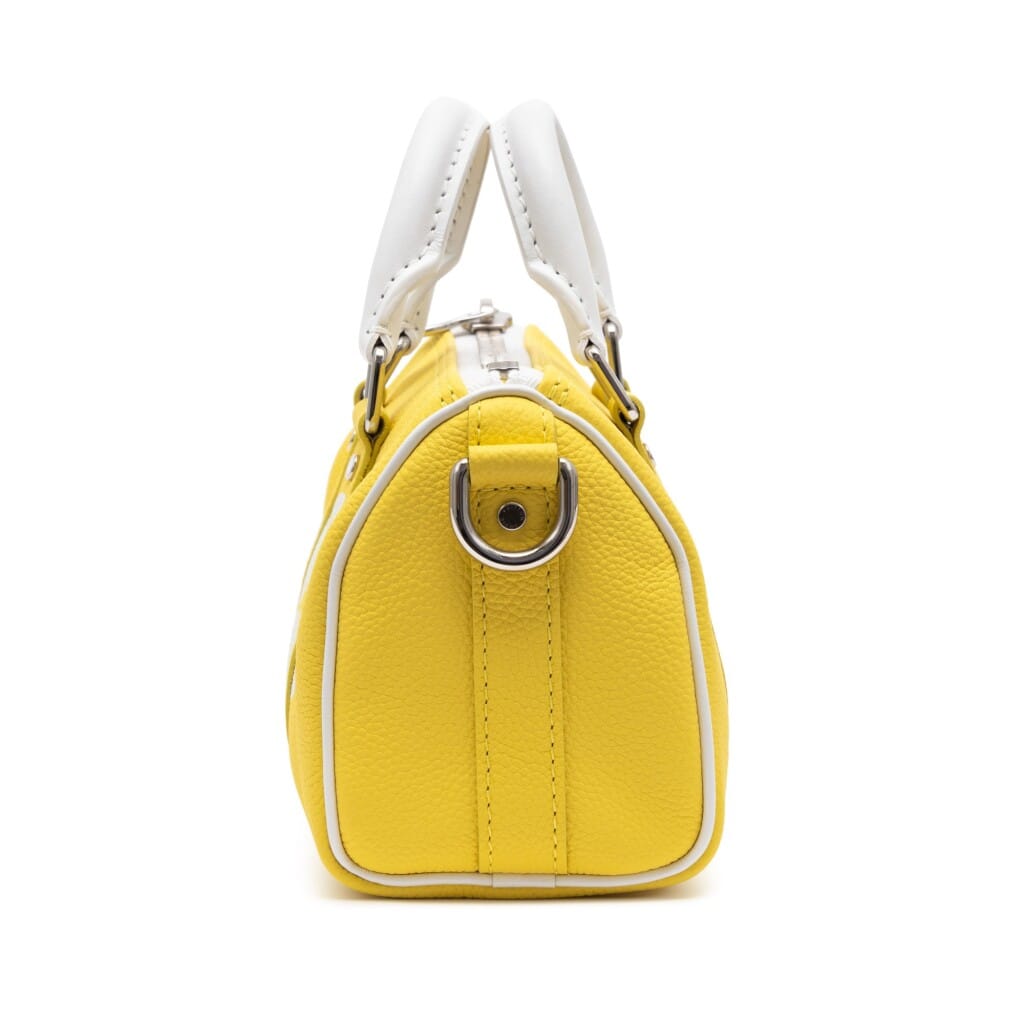 Virgil Abloh Yellow Cowhide LV Everyday Keepall XS Silver Hardware, 2021