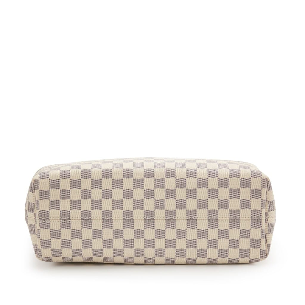 White and Blue Damier Azur Coated Canvas Gracefull MM Gold Hardware, 2021