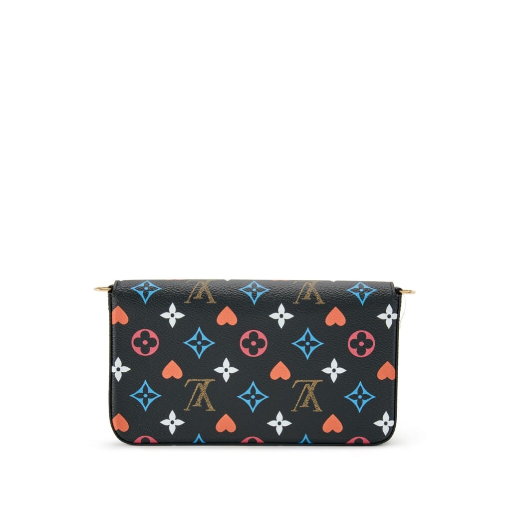 Black Multicolor Monogram Coated Canvas Game On Félicie Pochette Gold Hardware, 2020