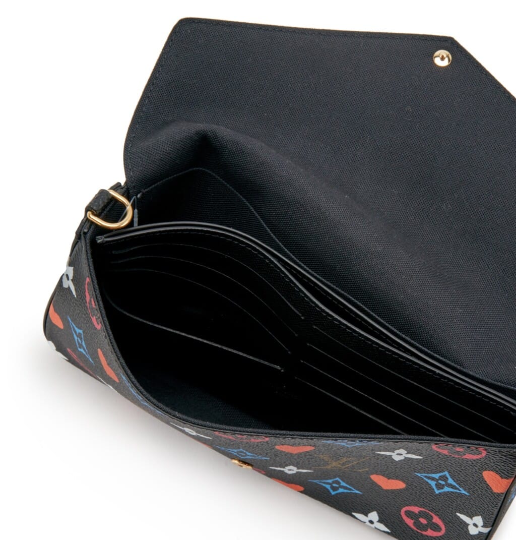 Black Multicolor Monogram Coated Canvas Game On Félicie Pochette Gold Hardware, 2020