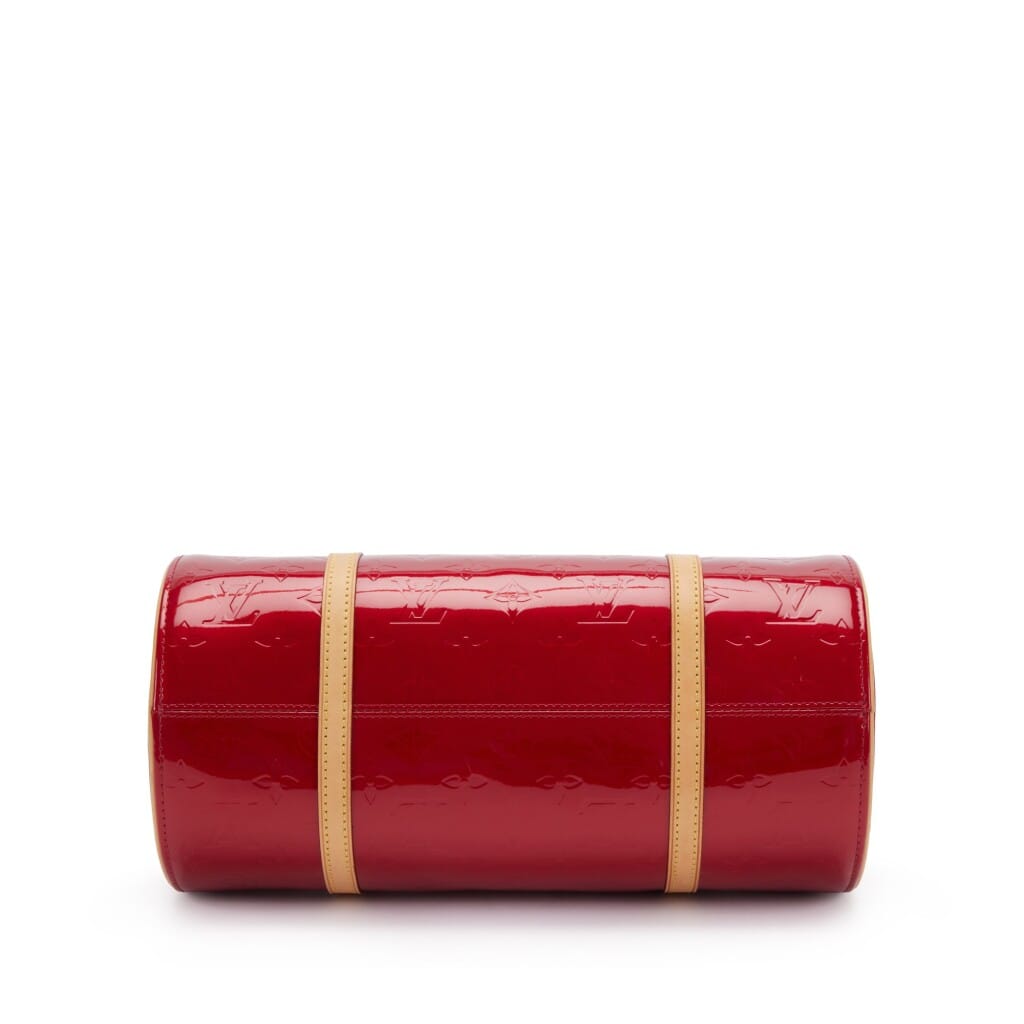Red Monogram Vernis Papillon 30 Gold-Color Hardware, 2007