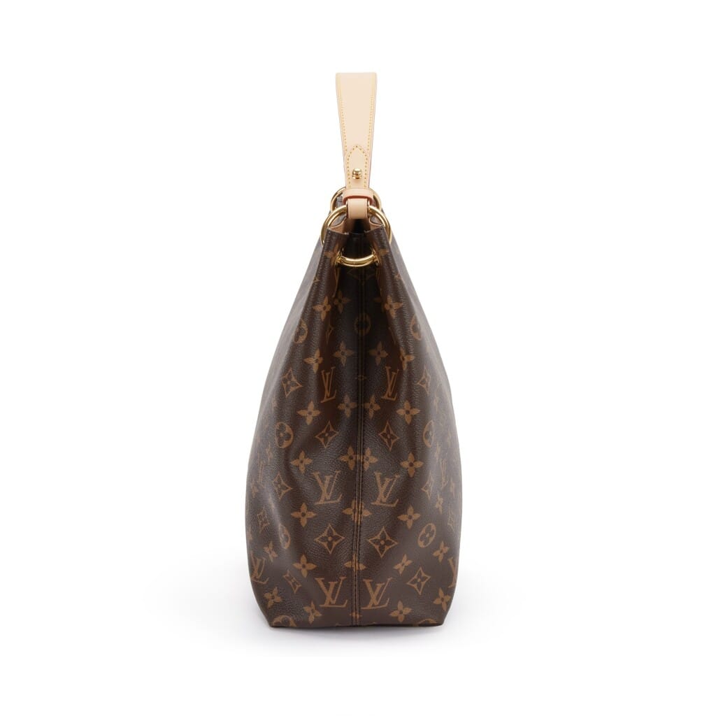 Brown Monogram Coated Canvas Graceful MM Gold Hardware, 2021