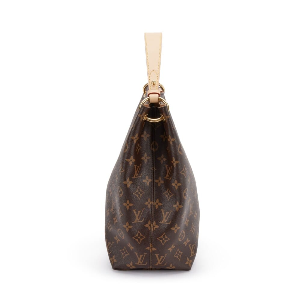 Brown Monogram Coated Canvas Graceful MM Gold Hardware, 2021