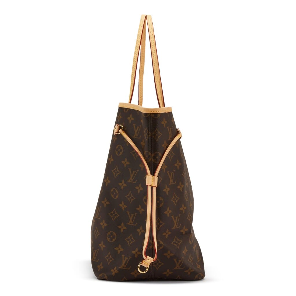 Brown Monogram Coated Canvas Neverfull GM Gold Hardware, 2021