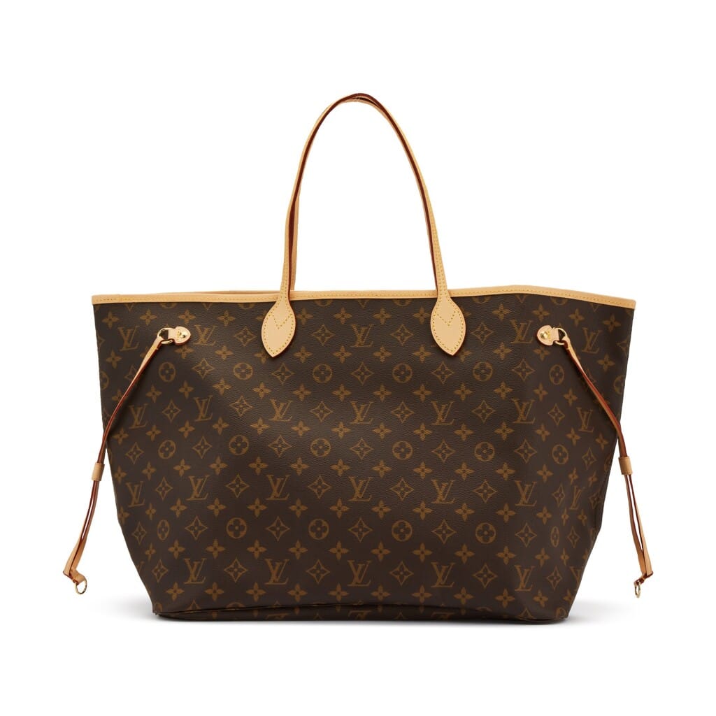 Brown Monogram Coated Canvas Neverfull GM Gold Hardware, 2021