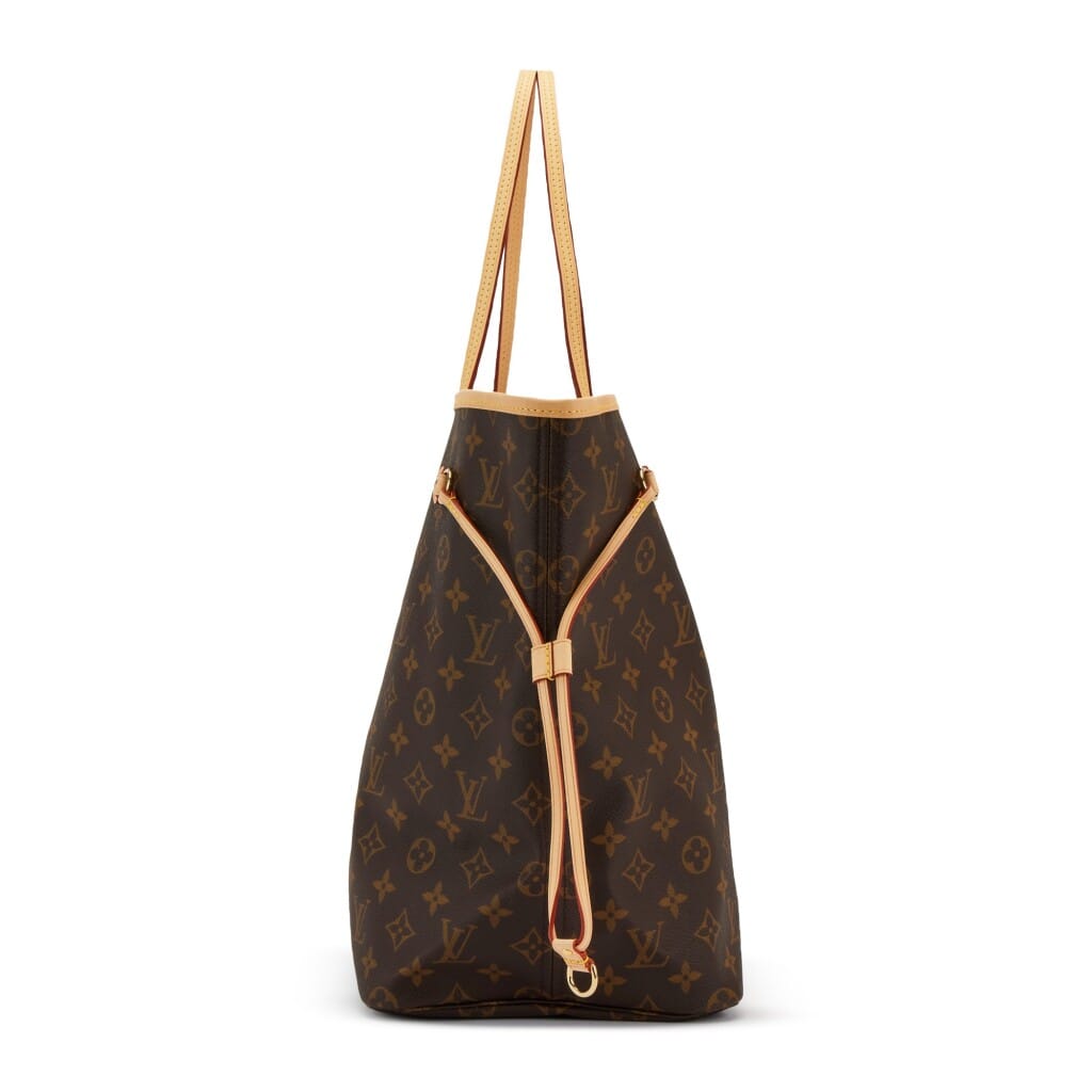 Brown Monogram Coated Canvas Neverfull GM Gold Hardware, 2021