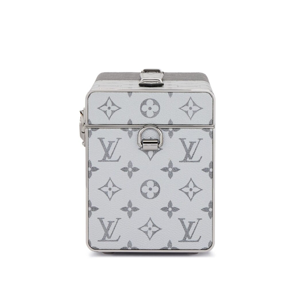 Black and Silver Monogram Eclipse Coated Canvas Custom Vanity Trunk Ruthenium Hardware, 2018