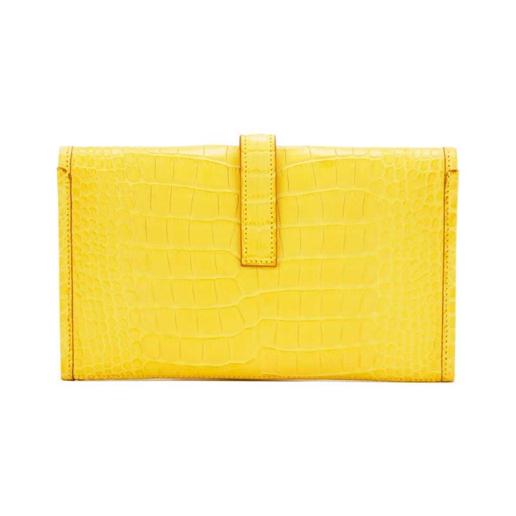 Mimosa Matte Alligator Jige Duo Wallet Palladium Hardware, 2014