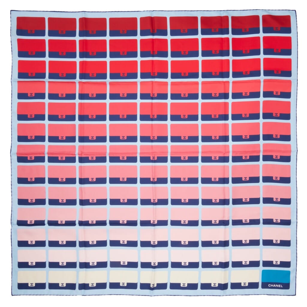 Multicolor Silk CC Ombré Scarf 90, 2021