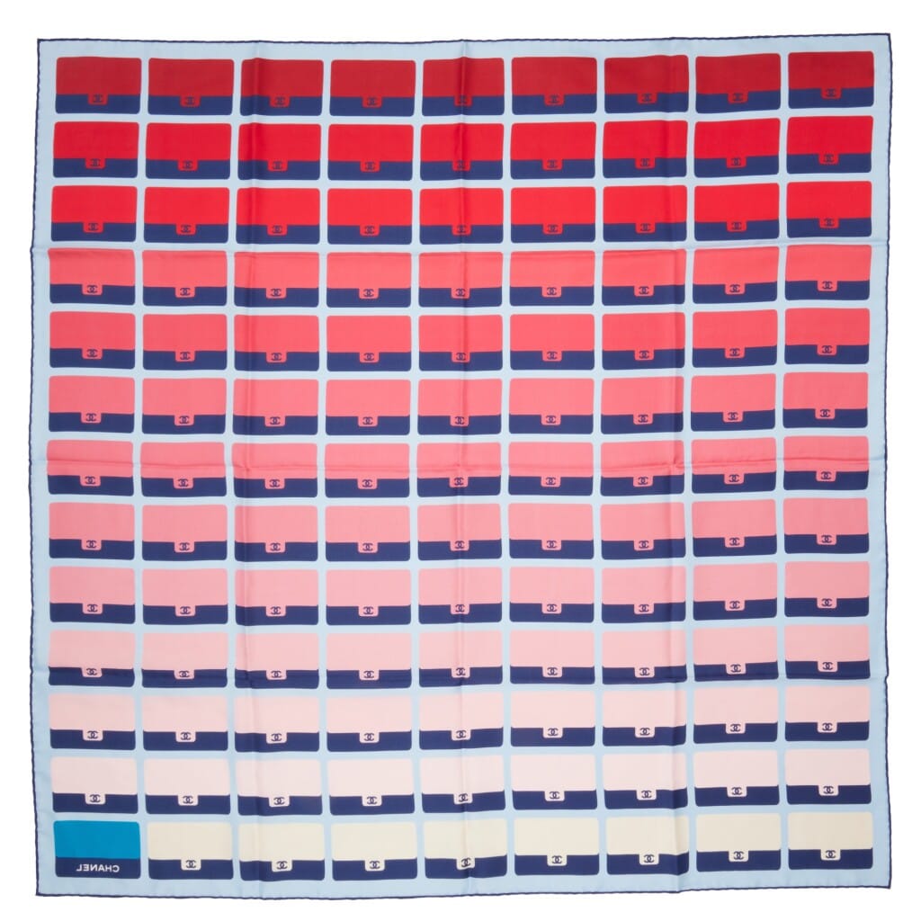 Multicolor Silk CC Ombré Scarf 90, 2021