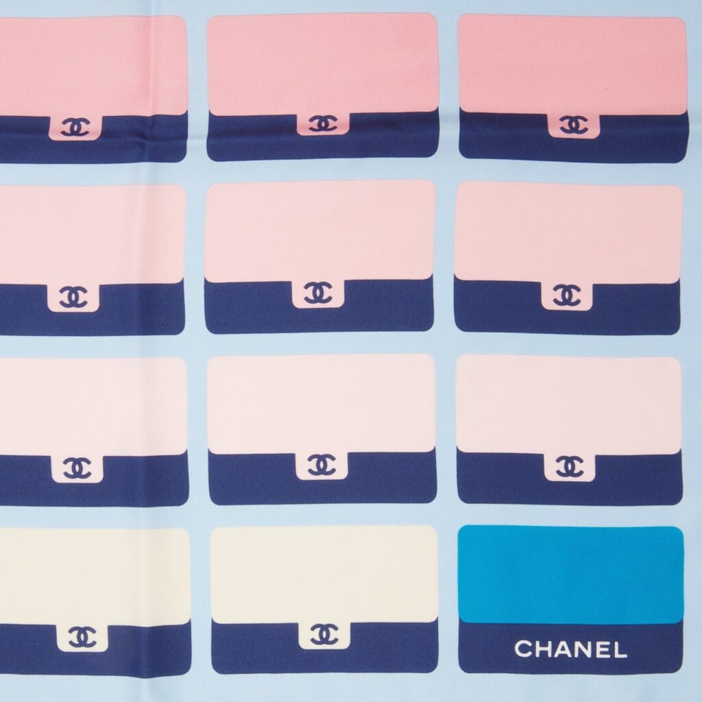 Multicolor Silk CC Ombré Scarf 90, 2021