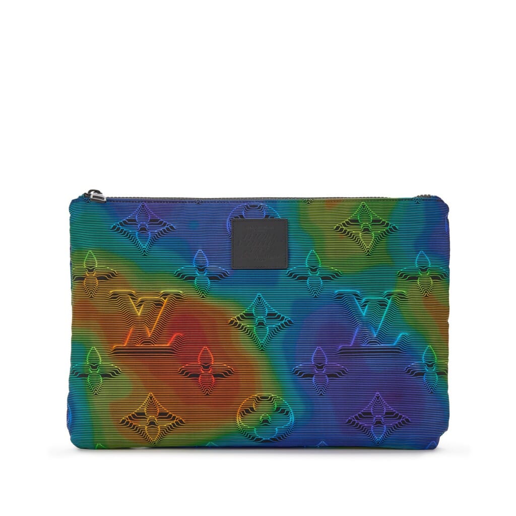 Virgil Abloh Multicolor Monogram 3D Nylon 2054 Reversible Pouch, 2020