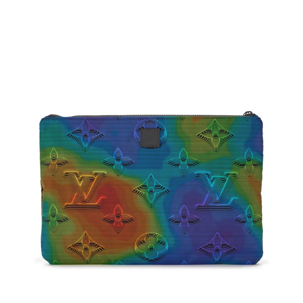 Virgil Abloh Multicolor Monogram 3D Nylon 2054 Reversible Pouch, 2020