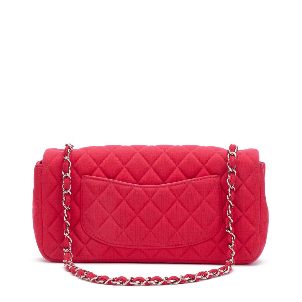 Pink Quilted Jersey East West Flap Silver Hardware, 2009