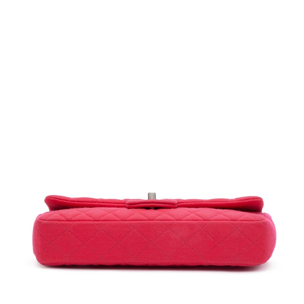 Pink Quilted Jersey East West Flap Silver Hardware, 2009