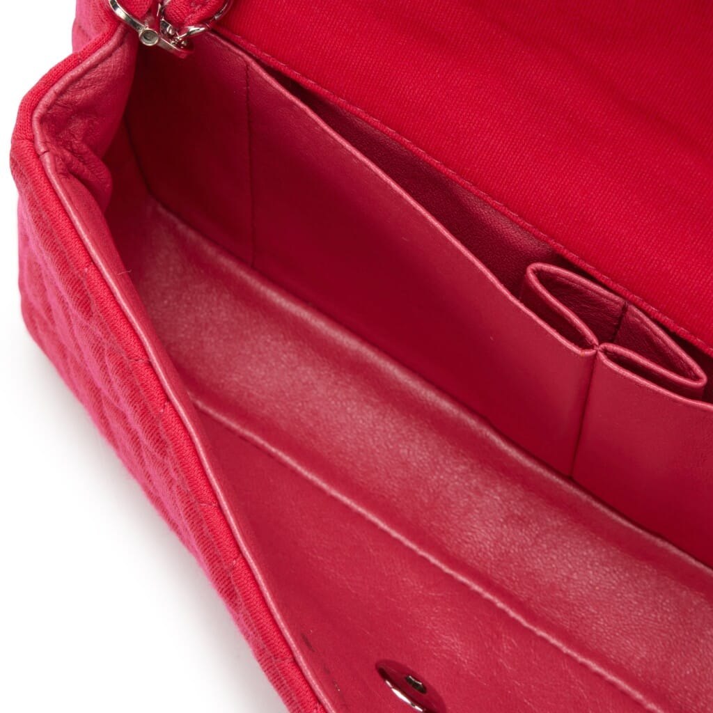 Pink Quilted Jersey East West Flap Silver Hardware, 2009