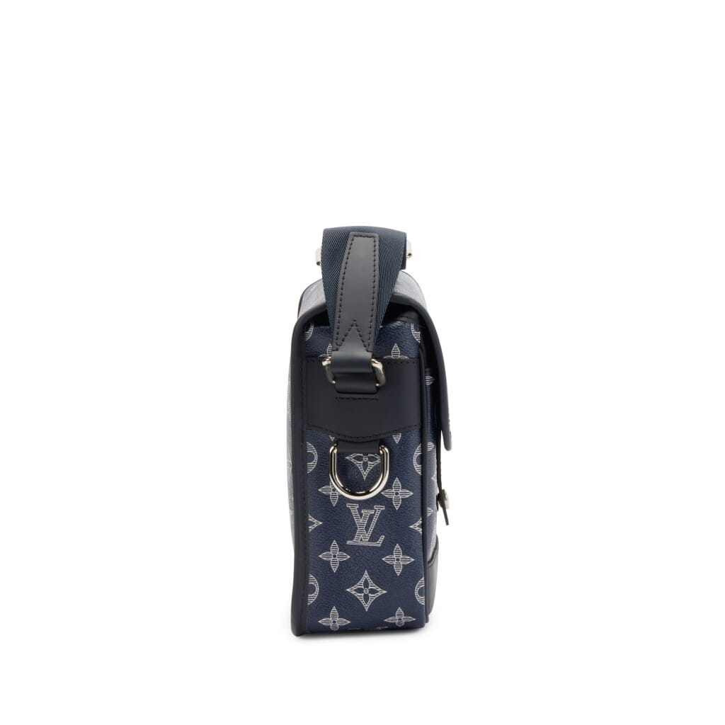 Blue Monogram Chapman Brothers Coated Canvas Savane PM Silver Hardware, 2017