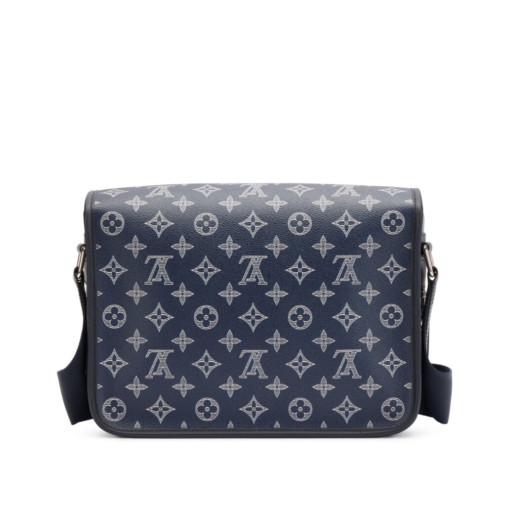 Blue Monogram Chapman Brothers Coated Canvas Savane PM Silver Hardware, 2017